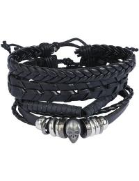 Rock Rebel by EMP Armbåndsæt - Skull - Unisex - sort