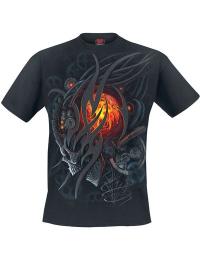 Spiral T-shirt - Steampunk Skull - S till 4XL - Herrer - sort
