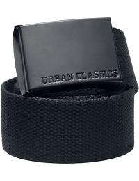 Urban Classics Bælte - Black Buckle - Unisex - sort
