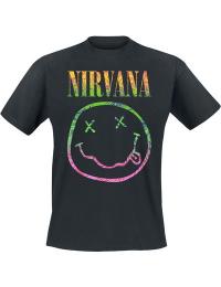 Nirvana T-shirt - Sorbet Ray - S till 5XL - Herrer - sort