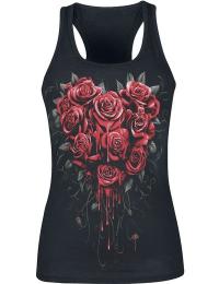 Spiral Top - Bleeding Heart - S till XXL - Damer - sort