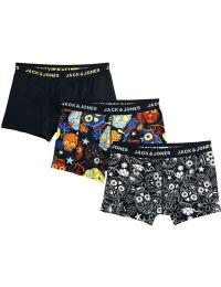 Jack & Jones Boksershorts - JACSUGAR SKULL BOKSERSHORTS 3-PAK - S till XXL - Herrer - sort