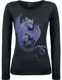 Spiral Langærmet - Pocket Dragon - S till XXL - Damer - sort