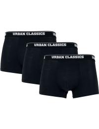 Urban Classics Boksershorts - Økologiske boksershorts - 3 par - S till 3XL - Herrer - sort