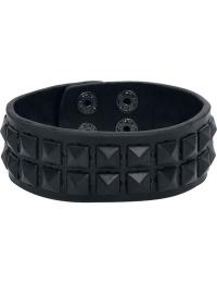 Rock Rebel by EMP Nittearmbånd - Pyramid Rivets - Unisex - sort