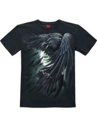 Spiral T-shirt til børn - Børn - Shadow Raven - 128/134 till 176 - drenge - sort