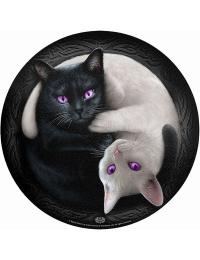 Spiral Skærebræt - Ying Yang Cats - Ingen - multifarvet