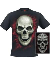 Spiral T-shirt - Gothic runes - selvlysende - S till XXL - Herrer - sort