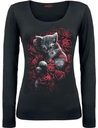 Spiral Langærmet - Bed of rose - S till XXL - Damer - sort