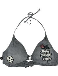 Rock Rebel by EMP Bikinitop - Old School - S till XXL - Damer - mørk grå-sort