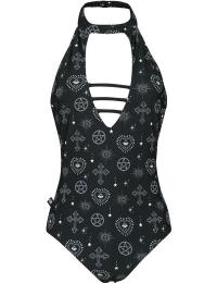 Gothicana by EMP Badedragt - Mystical Symbols - S till M - Damer - sort