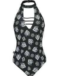 Black Blood by Gothicana Badedragt - Mystical Symbols - S till L - Damer - sort