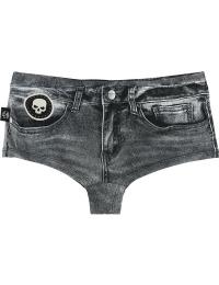 Rock Rebel by EMP Bikinitrusser - Denim Look - S till XXL - Damer - mørk grå