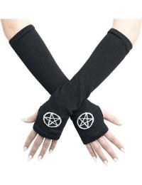 Pamela Mann Ærmehandsker - Pentagram - Damer - sort-hvid