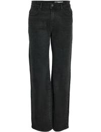 Noisy May Jeans - NMYolanda NW wide jeans black NOOS - W25L30 till W32L32 - Damer - sort