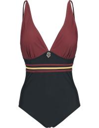 Harry Potter Badedragt - Gryffindor - S till M - Damer - sort-bordeaux