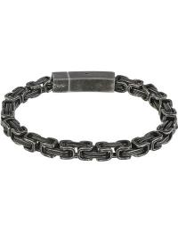 etNox hard and heavy Armbånd - Antique Square - Unisex - Gun Metal