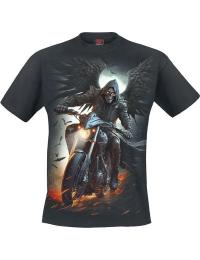 Spiral T-shirt - Night Rider - S till 4XL - Herrer - sort