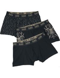 Black Premium by EMP Boksershorts - Celtic Boxers (3-pak) - S till XXL - Herrer - sort