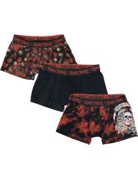 Rock Rebel by EMP Boksershorts, sæt - S till XXL - Herrer - sort