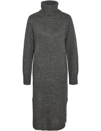 Noisy May Mellemlang kjole - NMViola L/S rollneck knit dress FWD NOOS - XS till S - Damer - grå