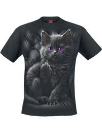 Spiral T-shirt - Cattitude - M till 4XL - Unisex - sort