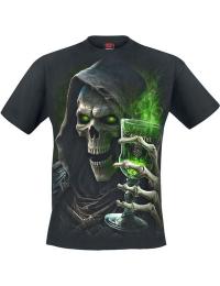 Spiral T-shirt - The Green Fairy - S till 4XL - Herrer - sort