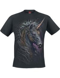 Spiral - Enhjørning T-shirt - Celtic Unicorn - S till 4XL - Herrer - sort