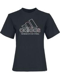 Adidas T-shirt - W XPRESS LOGO - S - Damer - sort