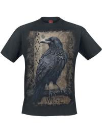 Spiral T-shirt - Raven Wise - S till 4XL - Herrer - sort