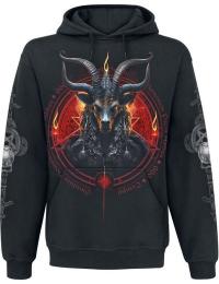 Spiral Hættetrøje - Baphomet - S till L - Herrer - sort