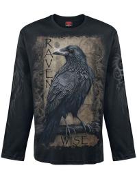 Spiral Langærmet - Raven Wise - M till XXL - Herrer - sort