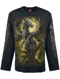 Spiral Langærmet - Oak Dragon - M till XXL - Herrer - sort