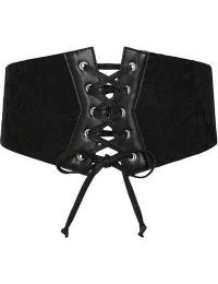 Banned Alternative Bælte - Hallow Keepers Lace Belt - Damer - sort