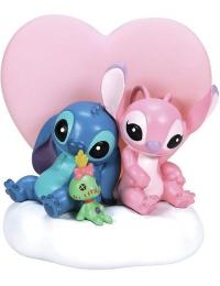Lilo & Stitch - Disney Dekoration - Stitch & Angel statue med lys funktion - Ingen - multifarvet