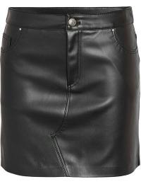 Noisy May Kort nederdel - NMKATE NW PU NEDERDEL NOOS - XS till XL - Damer - sort