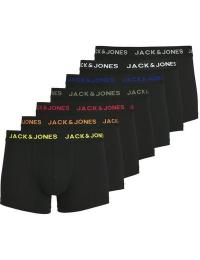 Jack & Jones Boksershorts - JACBASIC TRUNKS 7 PACK NOOS - S till XXL - Herrer - sort