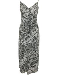 Noisy May Lang kjole - NMAMIRA SINGLET CHIFFON DRESS NOOS - XS till L - Damer - sort-beige
