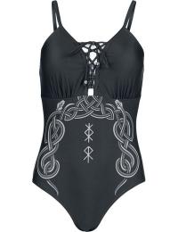 Black Premium by EMP Badedragt - Keltisk slangebadedragt - S till XXL - Damer - sort
