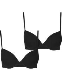Urban Classics BH - Dame Basis Polstret Bh (2-pak) - EU75C till EU85C - Damer - sort