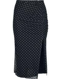 RED by EMP Mellemlang nederdel - Polka Dot Basic Nederdel - S till XL - Damer - sort