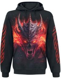 Spiral Hættetrøje - Riff Burner - Hoodie - S till L - Herrer - sort