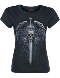 Spiral T-shirt - Angel Sword - T-shirt - S till L - Damer - sort