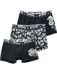 Black Blood by Gothicana Boksershorts - Sirens - S till XXL - Herrer - sort