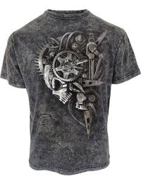 Spiral T-shirt - Diesel Punk - Acid Wash - T-shirt - M till 4XL - Herrer - grå
