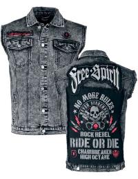 Rock Rebel by EMP Vest - Fri ånd vest - S till XXL - Herrer - sort