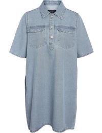 Noisy May Kort kjole - NMINDIE S/S SHORT DRESS AZ425LB NOOS - XS till L - Damer - blå
