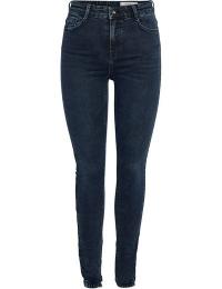 Noisy May Jeans - NMSENDIE HW SKINNY ANKL JNS AZ445DB NOOS - W27L32 till W32L32 - Damer - blå