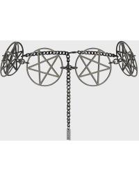 Killstar Bælte - Celestial Summer - Pentagram Chain Belt - Damer - sølvfarvet