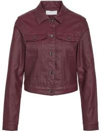 Noisy May Overgangsjakke - NMCOATED DEBRA LS JACKET NOOS - XS till L - Damer - rød